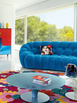 Luxury Blue Bubble Sofa Set