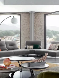 Votre texte de paragraphe Canapé contemporain en tissu gris – Élégance et confort pour un intérieur moderne