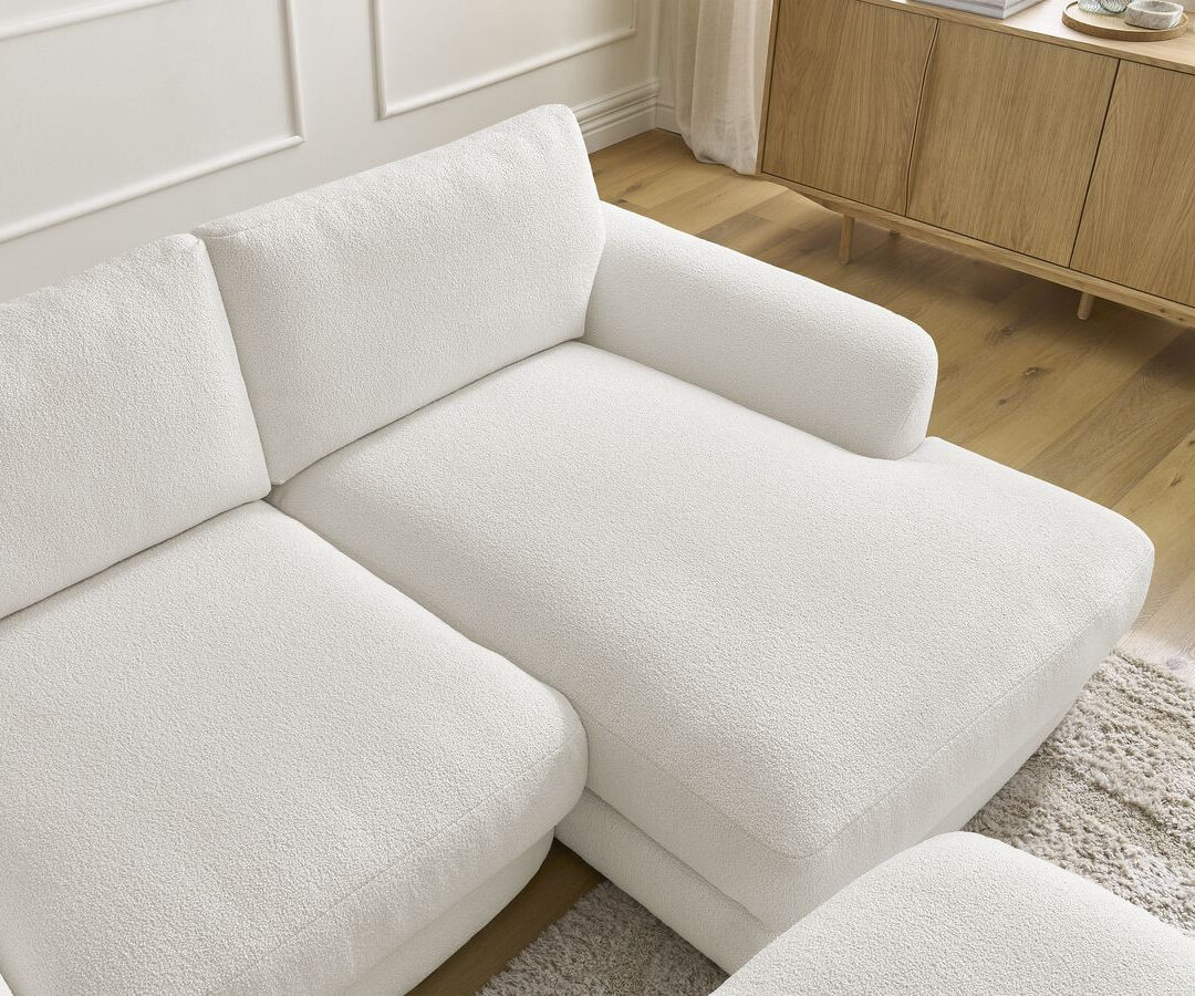 13'''''' Canapé Bouclé Chic
