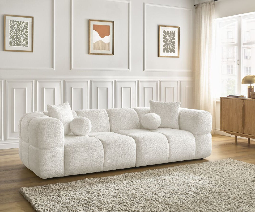 16'''''' Canapé Bouclé Design