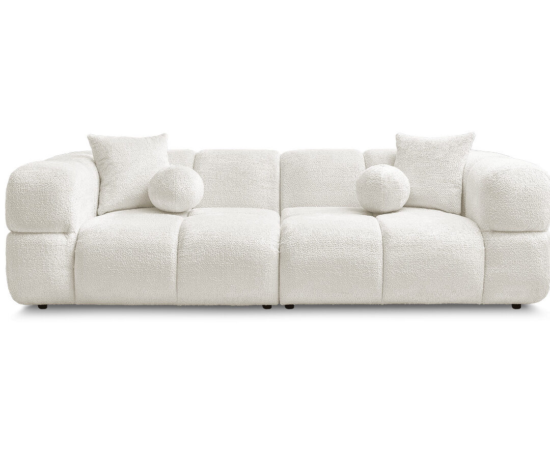 16'''''''''''''' Canapé Bouclé Design