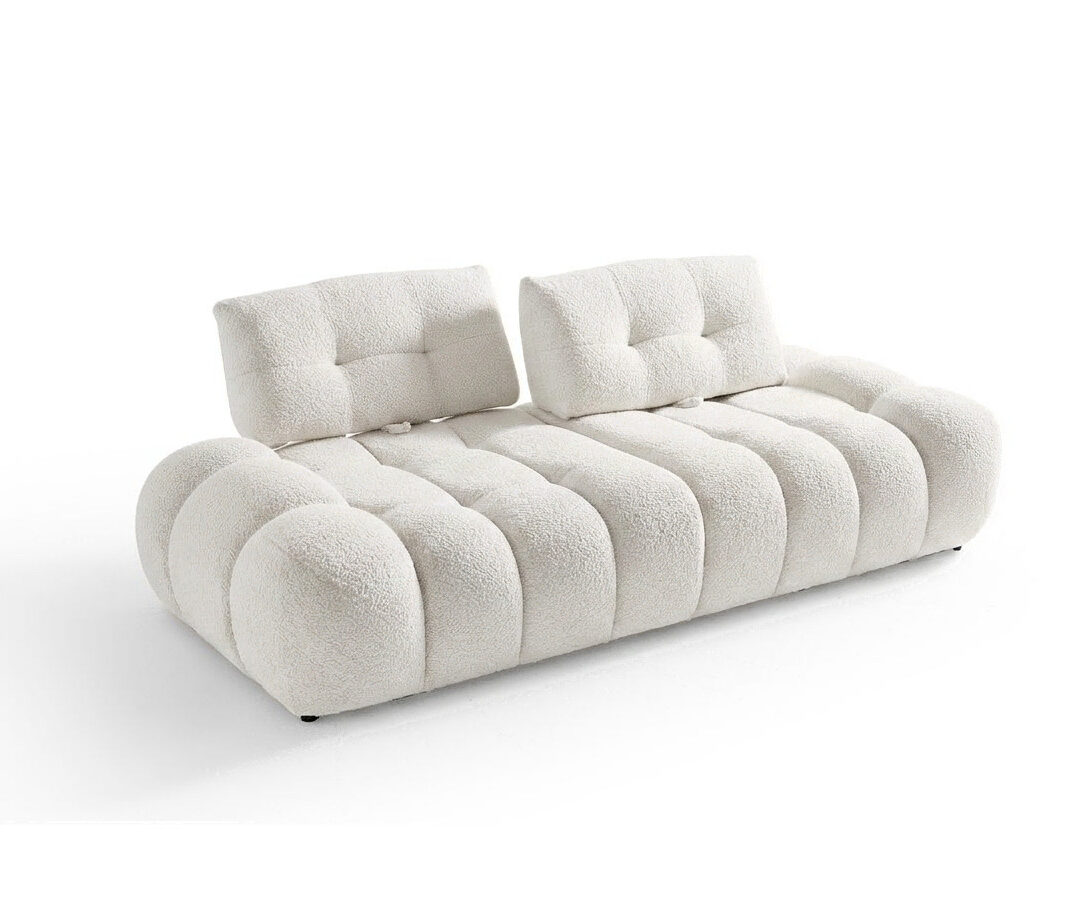 8' Canapé Bouclé Élégant