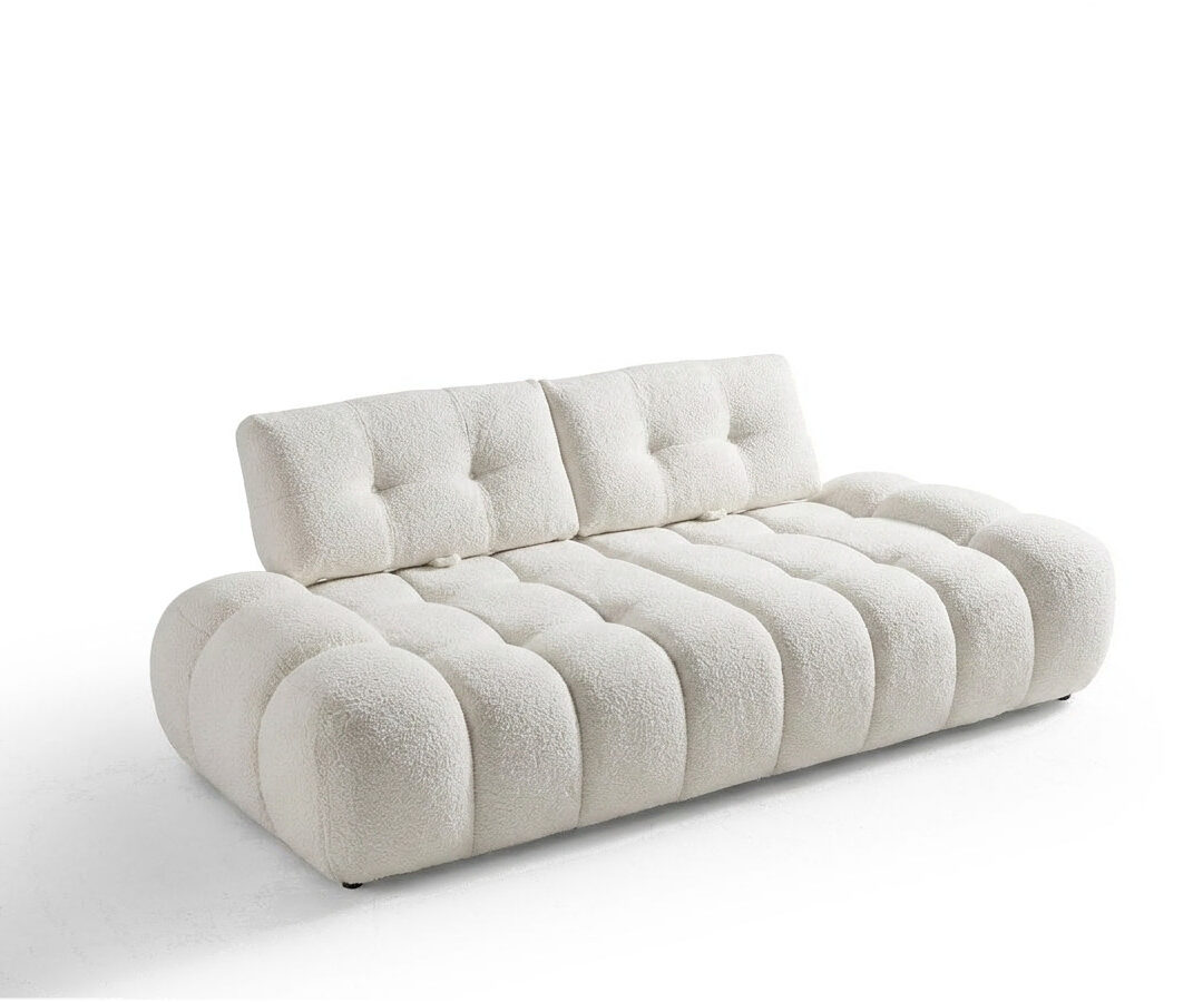 8''''' Canapé Bouclé Élégant