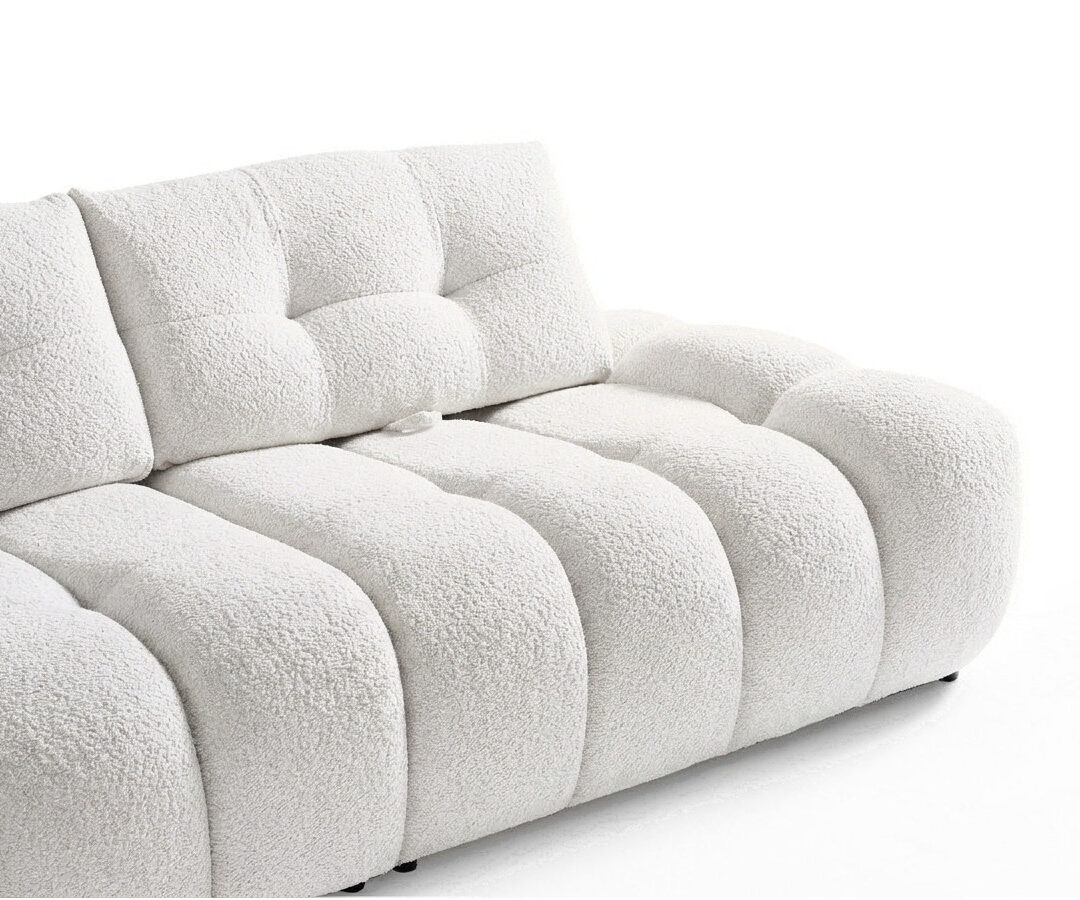 8'''''''' Canapé Bouclé Élégant