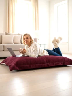 Pouf Velours Moderne