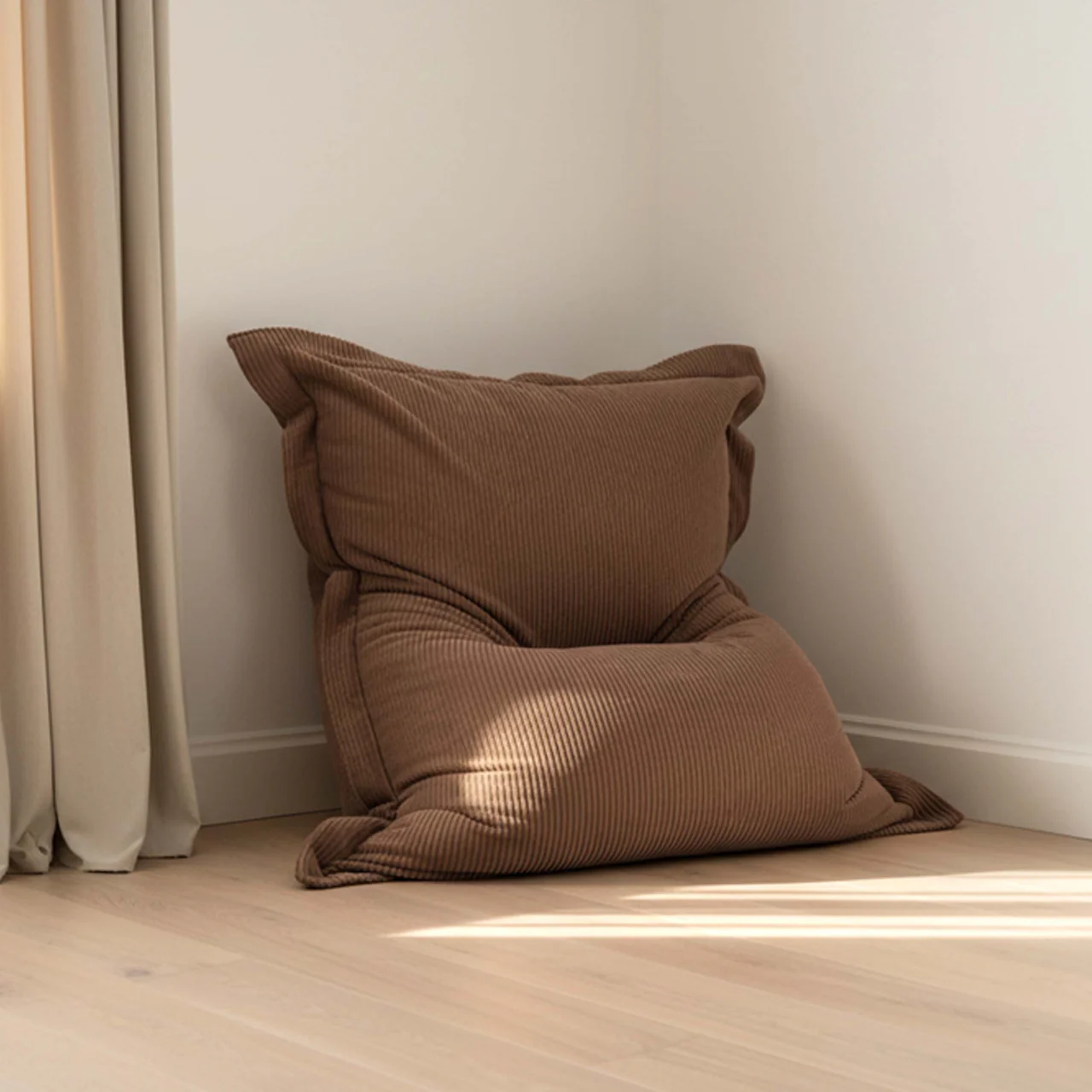 pouf-velours-rectangulaire-marron-4 Pouf Velours Moderne