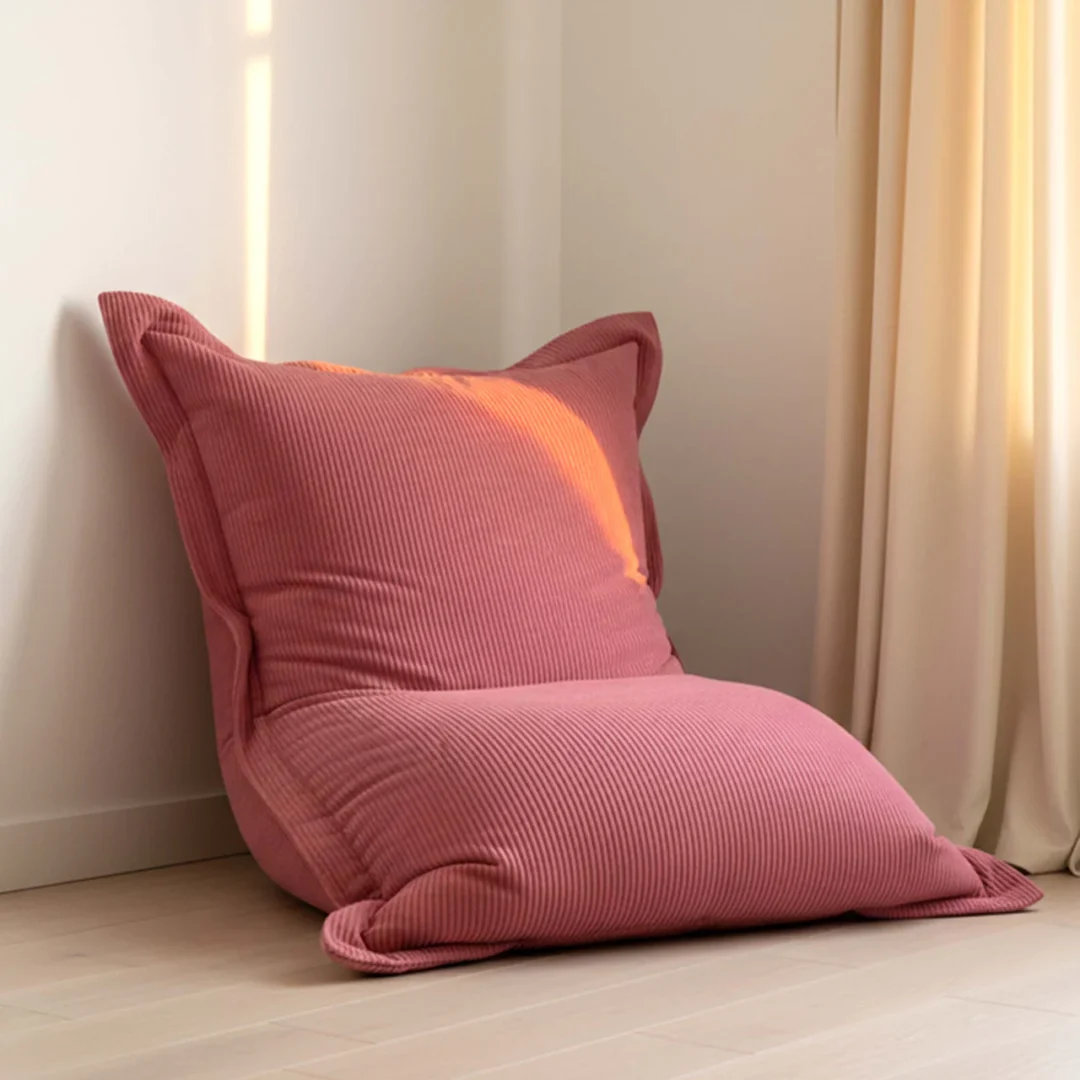 pouf-velours-rectangulaire-rose-4 Pouf Velours Moderne